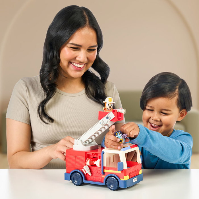Moose Toys Camion de pompiers Bluey avec figurines et accessoires
