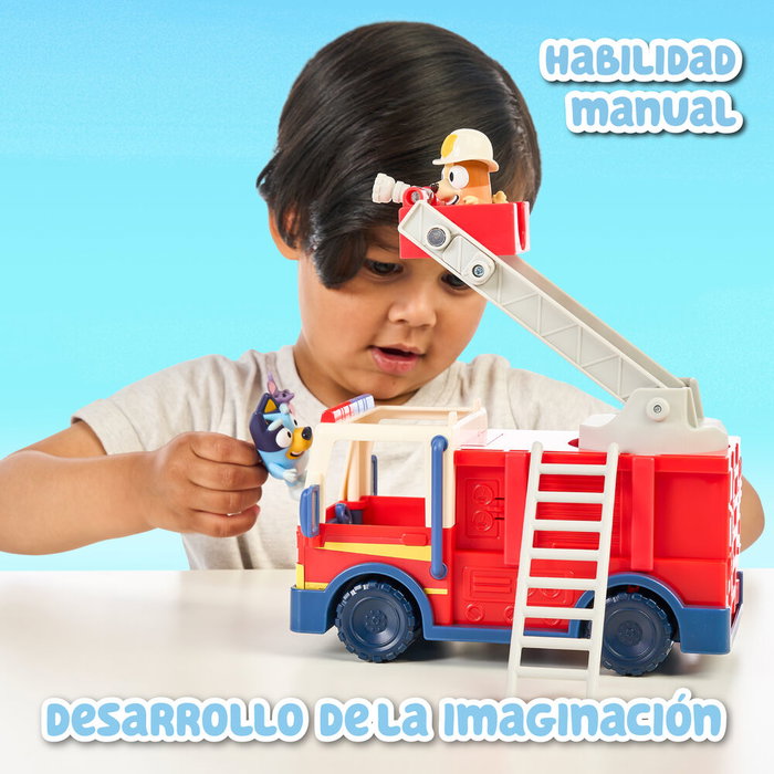 Moose Toys Camion de pompiers Bluey avec figurines et accessoires