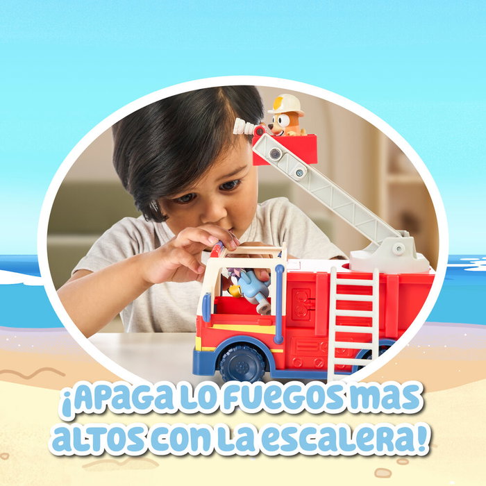 Moose Toys Camion de pompiers Bluey avec figurines et accessoires