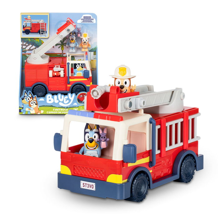 Moose Toys Camion de pompiers Bluey avec figurines et accessoires