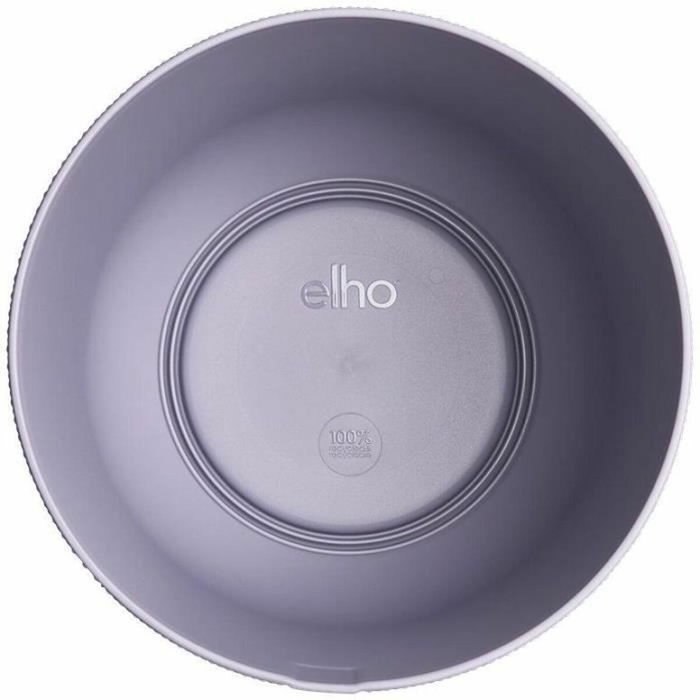 Elho Lot de 3 pots de fleurs Jazz ronds - Lila et Blanc
