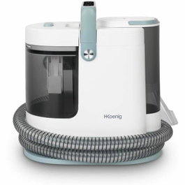 Hkoenig Nettoyeur textile TWT99 Eau chaude et vapeur - 1700 W - Blanc et bleu
