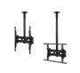 B-Tech Support Mural Plafond Universel avec Inclinaison BT8424, 1 m, 39"-65", 50 kg max, VESA 600x400, Noir