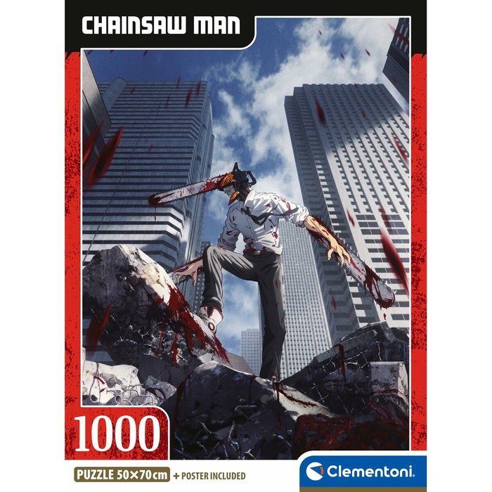 Clementoni Puzzle Chainsaw Man 1000 pièces avec poster