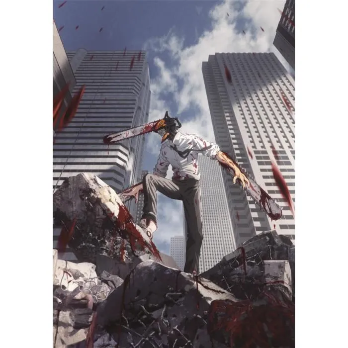 CLEMENTONI Puzzle 1000 pièces Compact - Chainsaw Man - Poster inclus - 70 x 50 cm - À partir de 10 ans