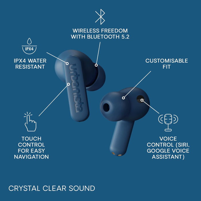Écouteurs in Ear Bluetooth Urbanista Atlanta Bleu Écouteurs in Ear Bluetooth Urbanista Atlanta Bleu