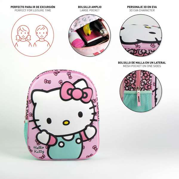 Cerda Sac à dos enfant 3D Hello Kitty 25 x 31 x 10 cm - Rose - À partir de 3 ans Cerda Sac à dos enfant 3D Hello Kitty 25 x 31 x 10 cm - Rose - À partir de 3 ans