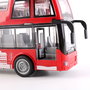 Tachan Autobus de ville à friction et à sons et lumières rouge, échelle 1:16, avec piles, langues multiples, pour enfants 3 ans et plus
