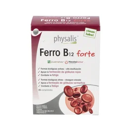 PHYSALIS Ph Ferro B12 Forte 45 comprimés complément fer et vitamines B anti-fatigue