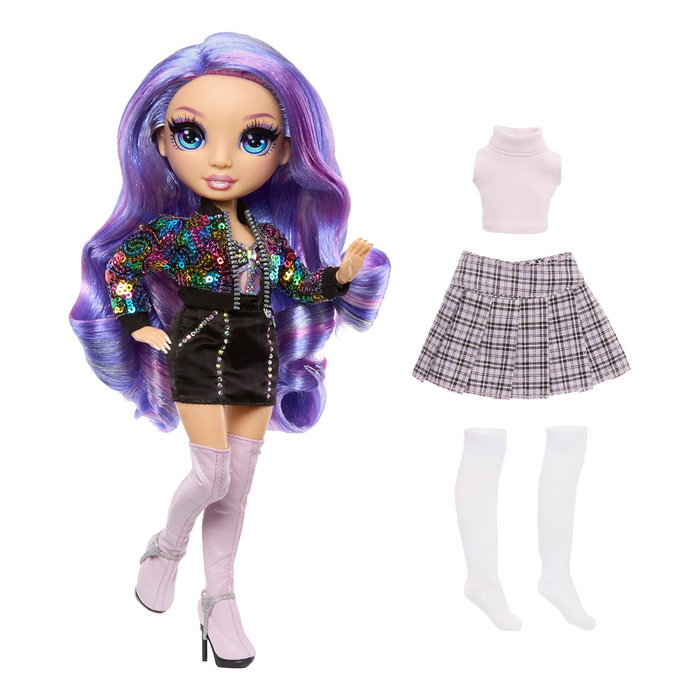 MGA Rainbow High Style Icons Violet Willow avec accessoires