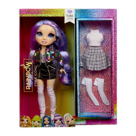 MGA Poupée Violet Style Icons Fashion Dolls Rainbow High, Poupée de Collection