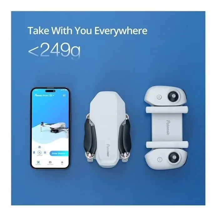 Potensic Drone Atom SE avec Caméra 4K UHD, Autonomie de 32 Minutes, Stabilisation Avancée, Blanc - Drone Professionnel et Grand Public