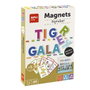 Apli Juego magnético el alfabeto bilingüe - Jeu magnétique de l'alphabet bilingue espagnol-anglais avec 44 pièces pour découvrir 30 mots - Dimensions : 21x5,5x31 cm