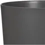 Deroma Pot de Fleurs Rond 236 13 Litres - 29 cm de Diametre - Noir - Design Elegant et Durable pour Interieur et Exterieur