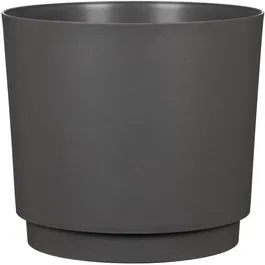 Deroma Pot de Fleurs Rond 236 13 Litres - 29 cm de Diametre - Noir - Design Elegant et Durable pour Interieur et Exterieur