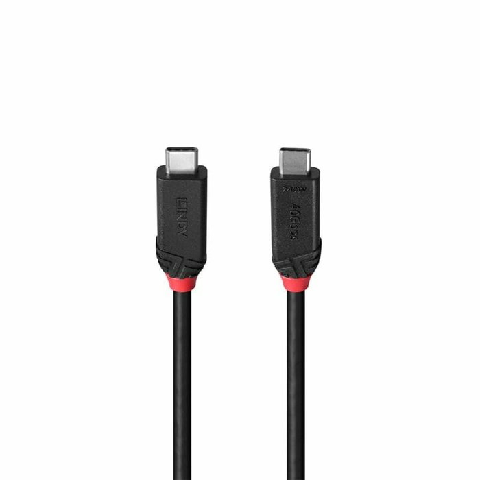 Câble USB-C vers USB-C LINDY Noir 2 m