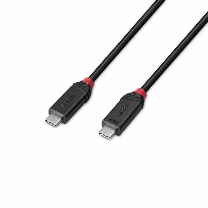 Câble USB-C vers USB-C LINDY Noir 2 m