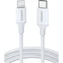Ugreen - Câble USB-C vers Lightning en silicone blanc 1 m - Compatible iPhone, iPad - Recharge rapide et transfert de données