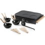 Domo DO8719W Wok party set 2-en-1, 6 personnes, Noir