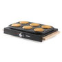 Domo DO8719W Wok party set 2-en-1, 6 personnes, Noir