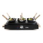Domo DO8719W Wok party set 2-en-1, 6 personnes, Noir