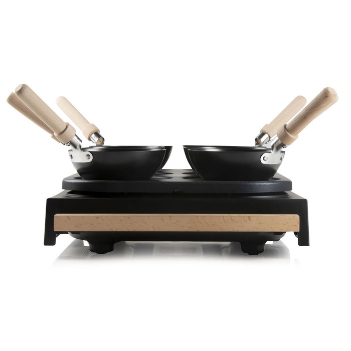 Domo DO8719W Wok party set 2-en-1, 6 personnes, Noir Domo DO8719W Wok party set 2-en-1, 6 personnes, Noir
