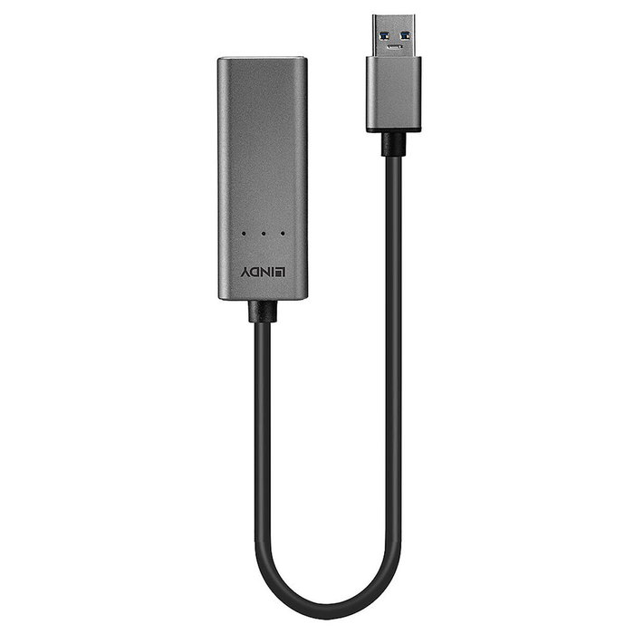 Lindy Convertisseur USB 3.0 vers Ethernet 2.5G Argent