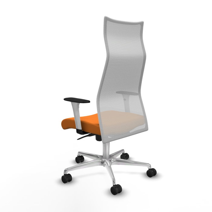 Piqueras y Crespo Chaise de Bureau Albacete Orange et Blanc Piqueras y Crespo Chaise de Bureau Albacete Orange et Blanc