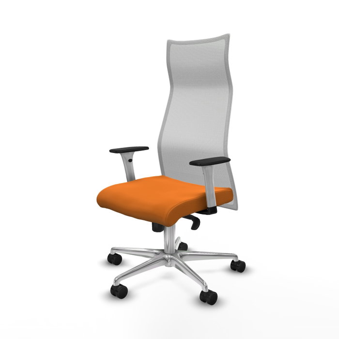 Piqueras y Crespo Chaise de Bureau Albacete Orange et Blanc Piqueras y Crespo Chaise de Bureau Albacete Orange et Blanc