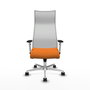 Piqueras y Crespo Chaise de Bureau Albacete Orange et Blanc