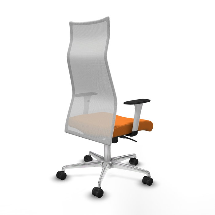 Piqueras y Crespo Chaise de Bureau Albacete Orange et Blanc Piqueras y Crespo Chaise de Bureau Albacete Orange et Blanc