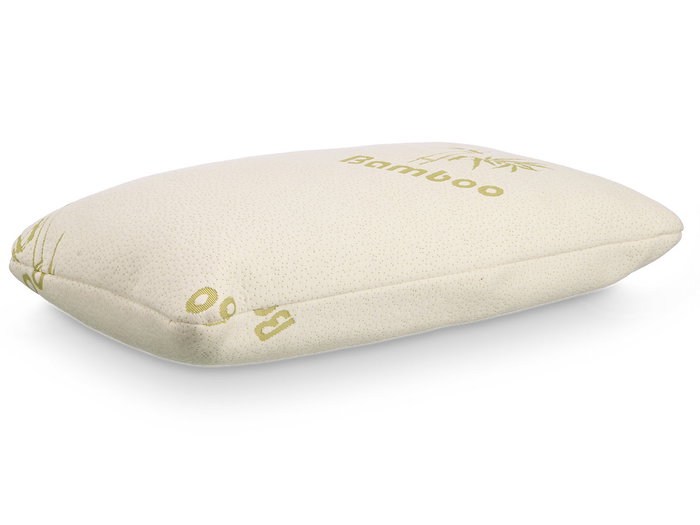 Giftdecor Oreiller Mémoire de Forme Bambou 40x70 cm avec Housse Amovible (Set de 6)