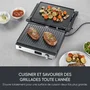Severin KG 2380 - Gril 3-en-1 Gaufrier Croque-Monsieur - 2000 W - 3 jeux de plaques interchangeables antiadhésives - Écran LED - Noir/Inox