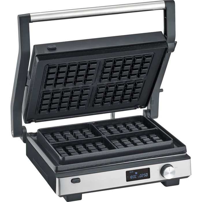 Severin KG 2380 SEVINI Flex Contact Grill, 3 jeux de plaques, 2000 W, Noir / Inox Severin KG 2380 SEVINI Flex Contact Grill, 3 jeux de plaques, 2000 W, Noir / Inox