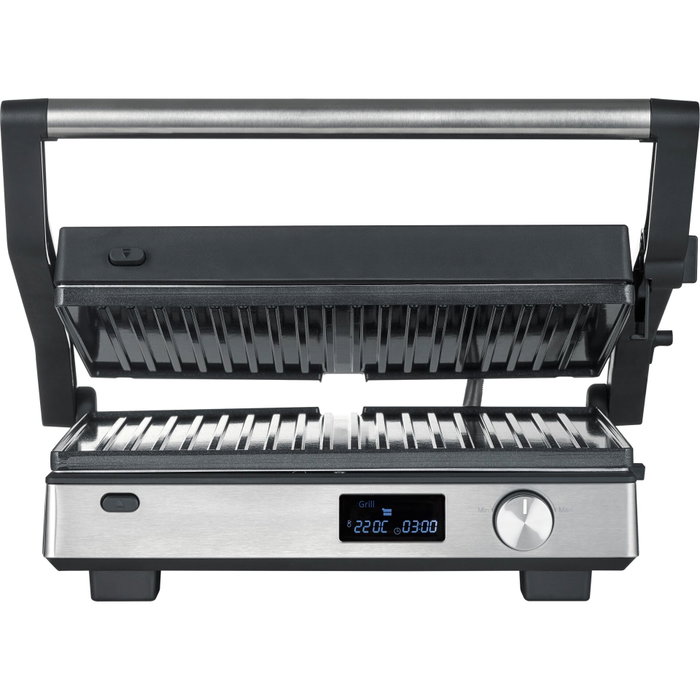 Severin KG 2380 SEVINI Flex Contact Grill, 3 jeux de plaques, 2000 W, Noir / Inox Severin KG 2380 SEVINI Flex Contact Grill, 3 jeux de plaques, 2000 W, Noir / Inox