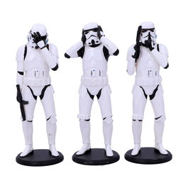 Nemesis Now Pack de 3 figurines Original Stormtrooper Three Wise Stormtroopers
