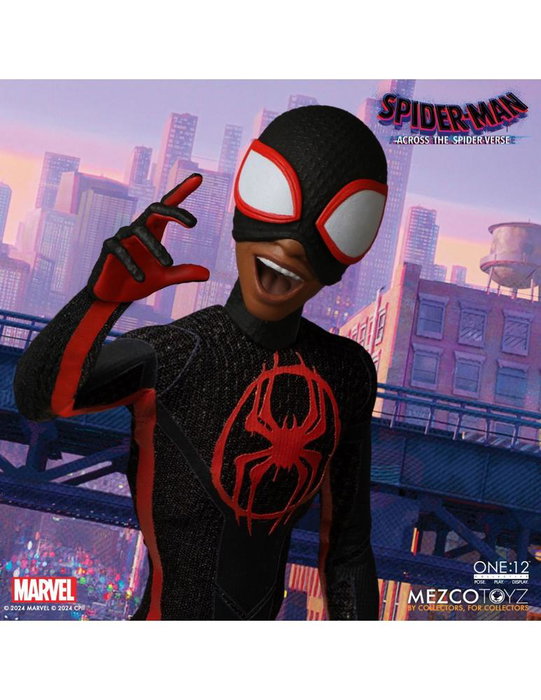 Mezco Toyz Spider-Man: Across the Spider-Verse One:12 Collective Figure Miles Morales 17 cm Articulée avec Accessoires Mezco Toyz Spider-Man: Across the Spider-Verse One:12 Collective Figure Miles Morales 17 cm Articulée avec Accessoires