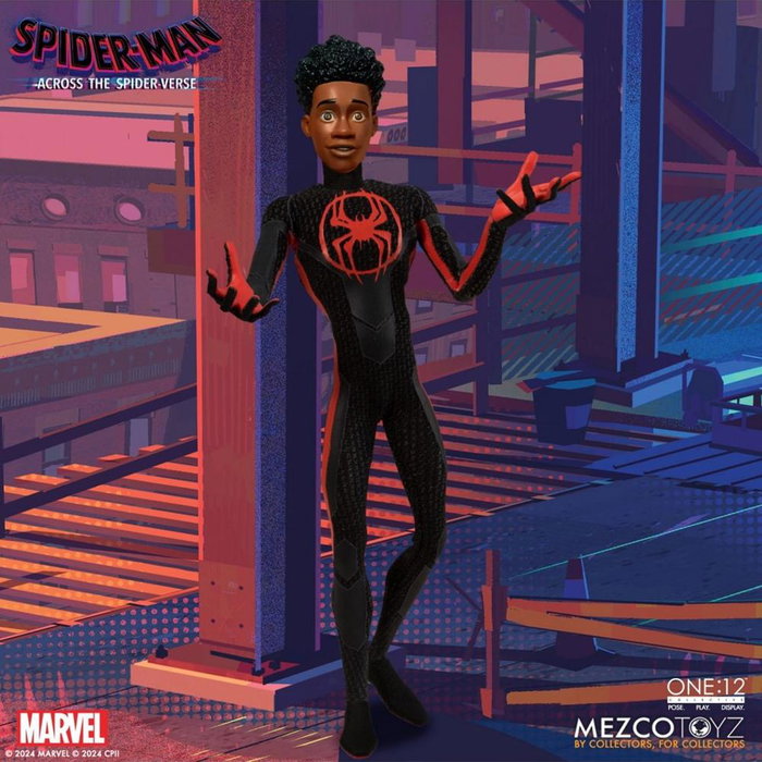 Mezco Toyz Spider-Man: Across the Spider-Verse One:12 Collective Figure Miles Morales 17 cm Articulée avec Accessoires Mezco Toyz Spider-Man: Across the Spider-Verse One:12 Collective Figure Miles Morales 17 cm Articulée avec Accessoires