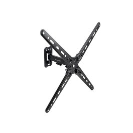 TooQ LP1355TN-B Support mural pour TV VESA 75x75 à 400x400, inclinaison +/-15°, rotation +/-90°, charge max 25 kg