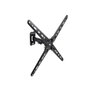 TooQ LP1355TN-B Support mural pour TV VESA 75x75 à 400x400, inclinaison +/-15°, rotation +/-90°, charge max 25 kg