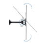 TooQ LP1355TN-B Support mural pour TV VESA 75x75 à 400x400, inclinaison +/-15°, rotation +/-90°, charge max 25 kg