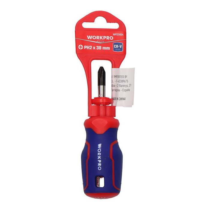 Workpro Tournevis Phillips PH2 x 38 mm