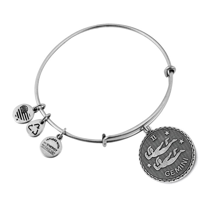 Alex And Ani Bracelet Gémeaux Gris Alex And Ani Bracelet Gémeaux Gris