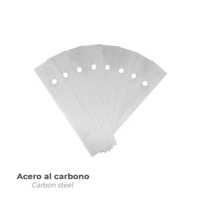 WOLFPACK LINEA PROFESIONAL Lot de 5 lames rectangulaires pour grattoir à vitres (90 mm) WOLFPACK LINEA PROFESIONAL Lot de 5 lames rectangulaires pour grattoir à vitres (90 mm)
