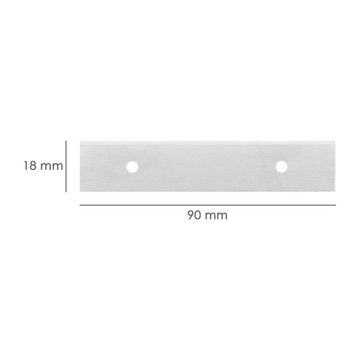 WOLFPACK LINEA PROFESIONAL Lot de 5 lames rectangulaires pour grattoir à vitres (90 mm) WOLFPACK LINEA PROFESIONAL Lot de 5 lames rectangulaires pour grattoir à vitres (90 mm)