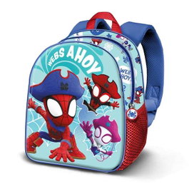 Karactermania 3D Elite Pirates Spiderman Mochila Préscolaire avec Compartiment Unique 30x25x10cm Bleu