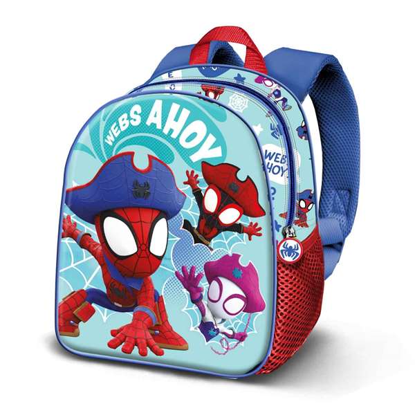 Karactermania 3D Elite Pirates Spiderman Mochila Préscolaire avec Compartiment Unique 30x25x10cm Bleu Karactermania 3D Elite Pirates Spiderman Mochila Préscolaire avec Compartiment Unique 30x25x10cm Bleu