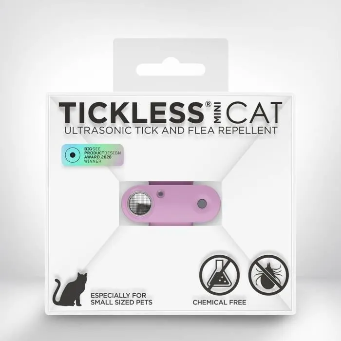 Tickless Mini Cat - Répulsif ultrason chat - Protection contre les tiques et puces - Organ Purple