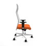 Piqueras y Crespo Chaise de Bureau Albacete Orange et Blanc