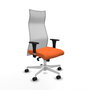 Piqueras y Crespo Chaise de Bureau Albacete Orange et Blanc